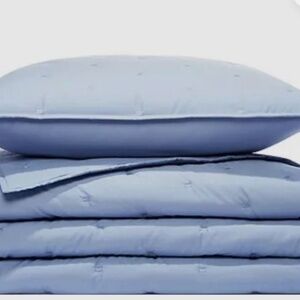 Sky Tufted Coverlet Set King (king Coverlet & 2 King Pillow Sham)-LIGHT BLUE NWT